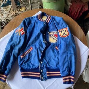 Blue New York Rangers NHL Varsity Jacket